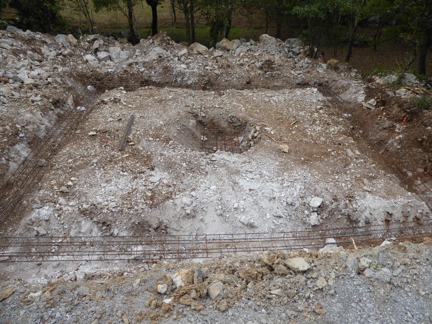 Ouverture des fouilles et ferraillage