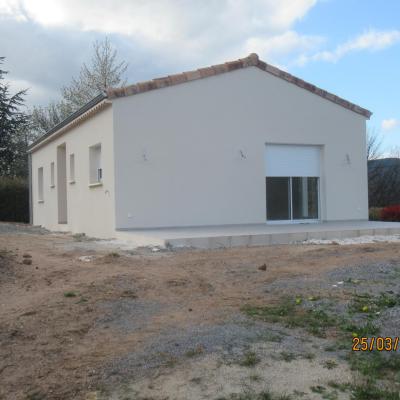 Réalisation de l'enduit de façade