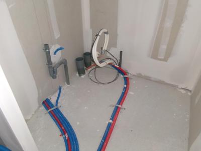 Pose de la plomberie