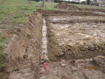 Ouverture des fouilles et ferraillage