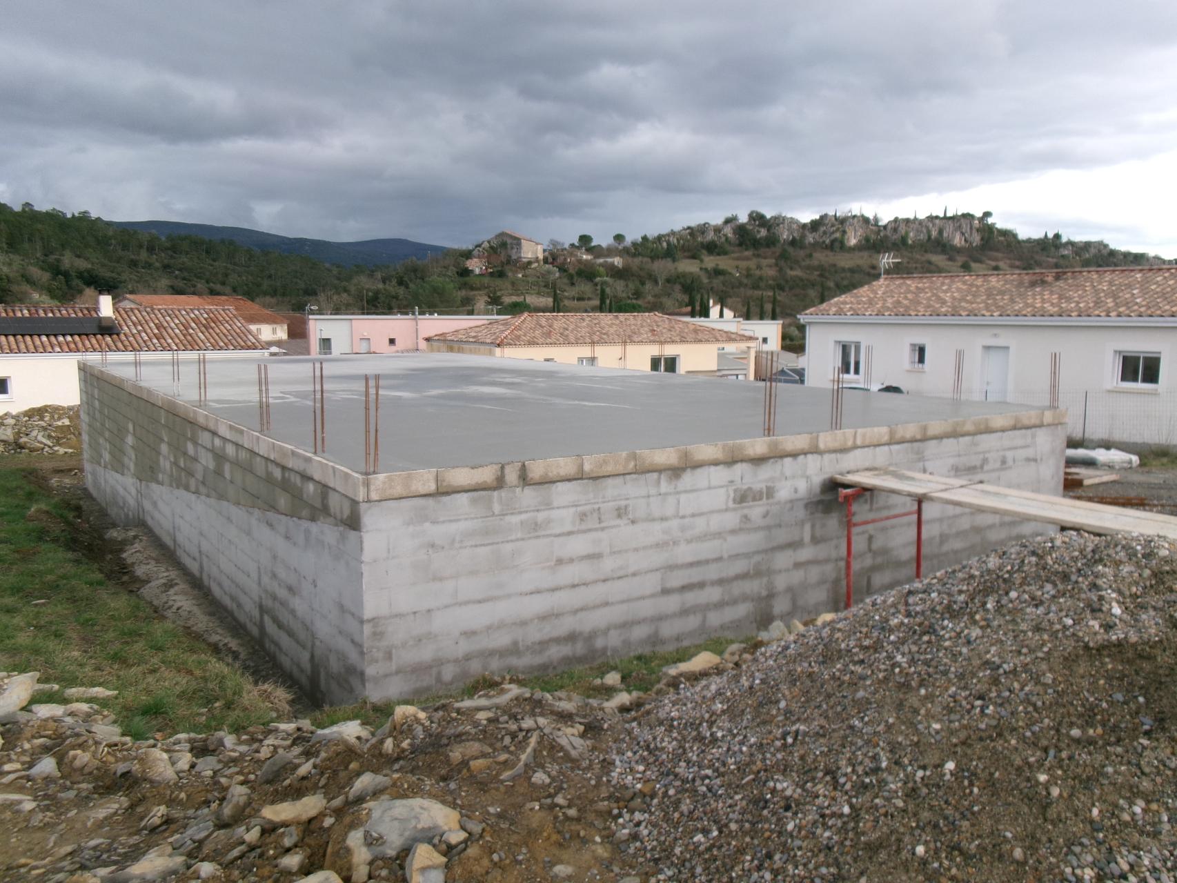 Coulage de la dalle du plancher