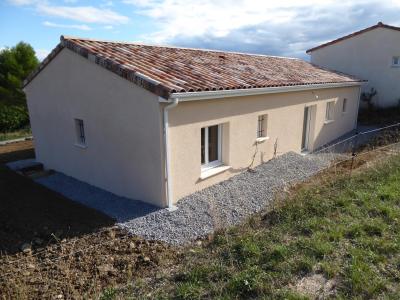 Toiture 2 pentes, Débord de toiture de 30 cm, sous-faces PVC Blanc