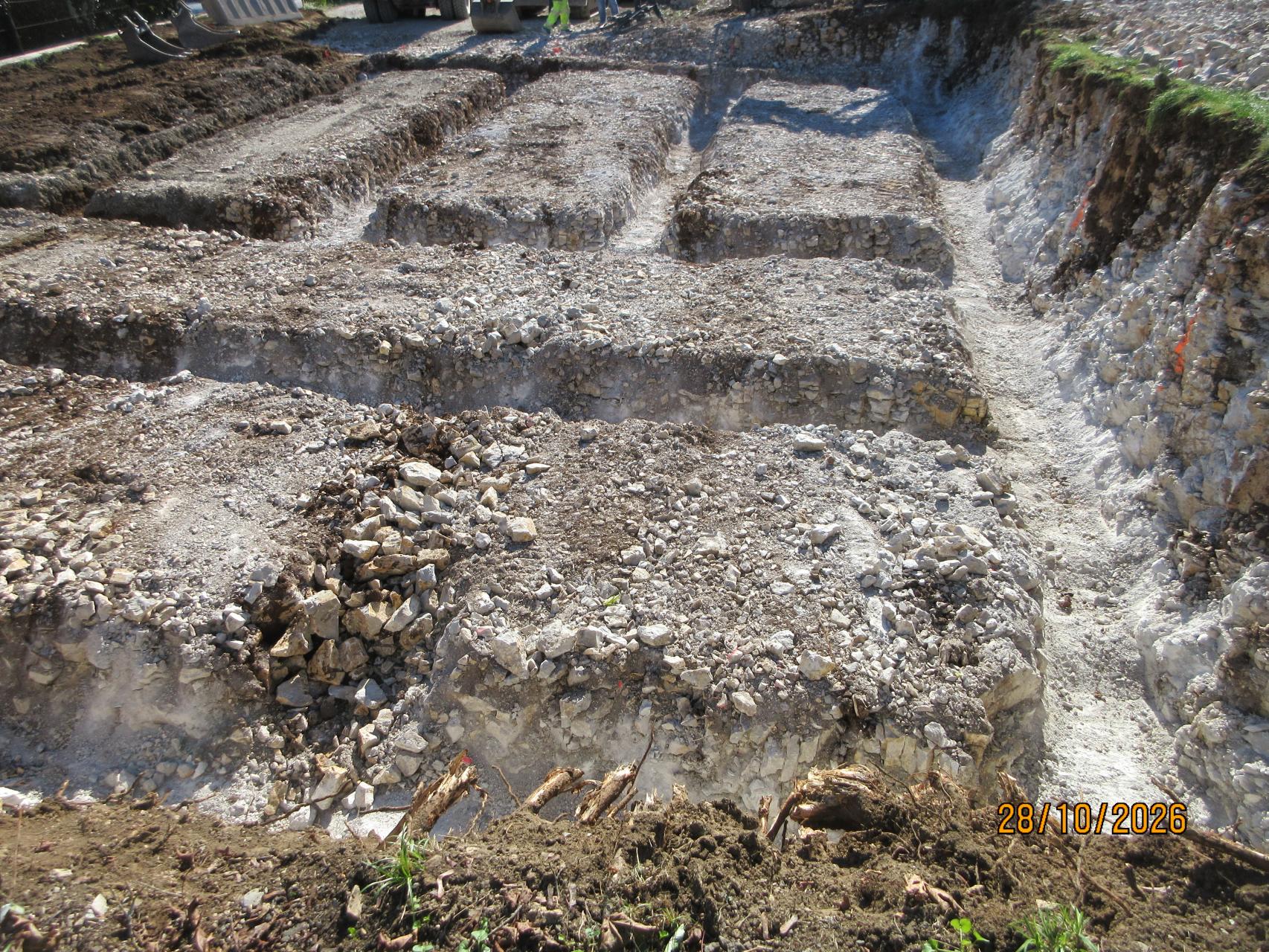 Ouverture des fouilles et ferraillage