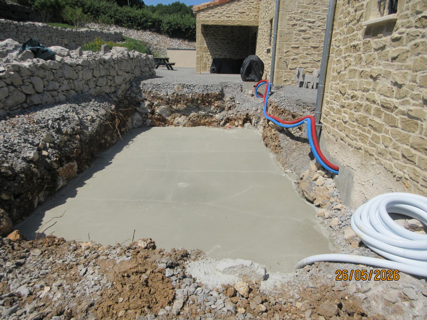 Coullage de la dalle