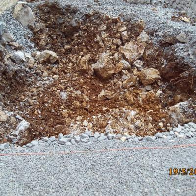 Réalisation du terrassement de la piscine