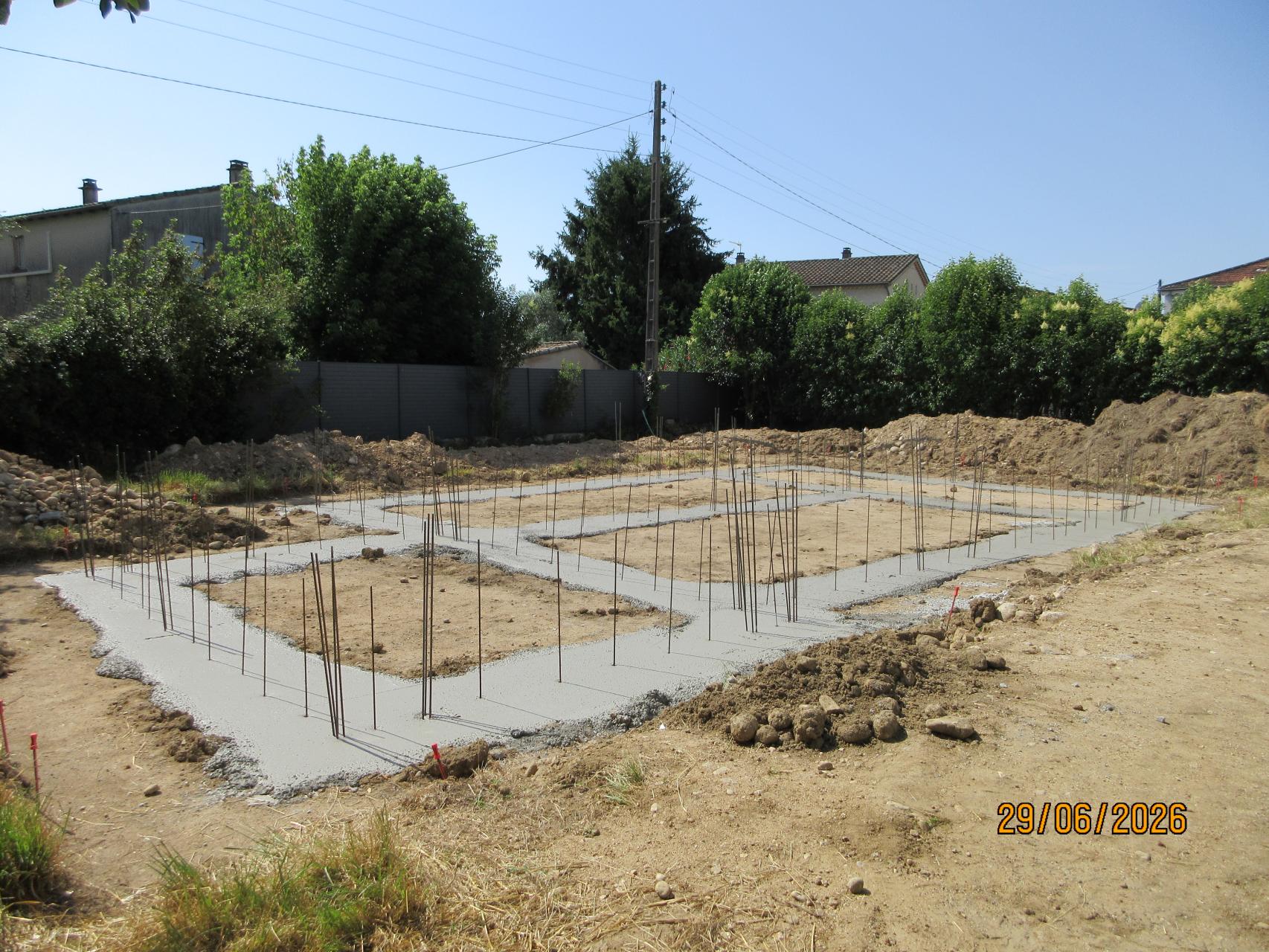 Coulage des fondations