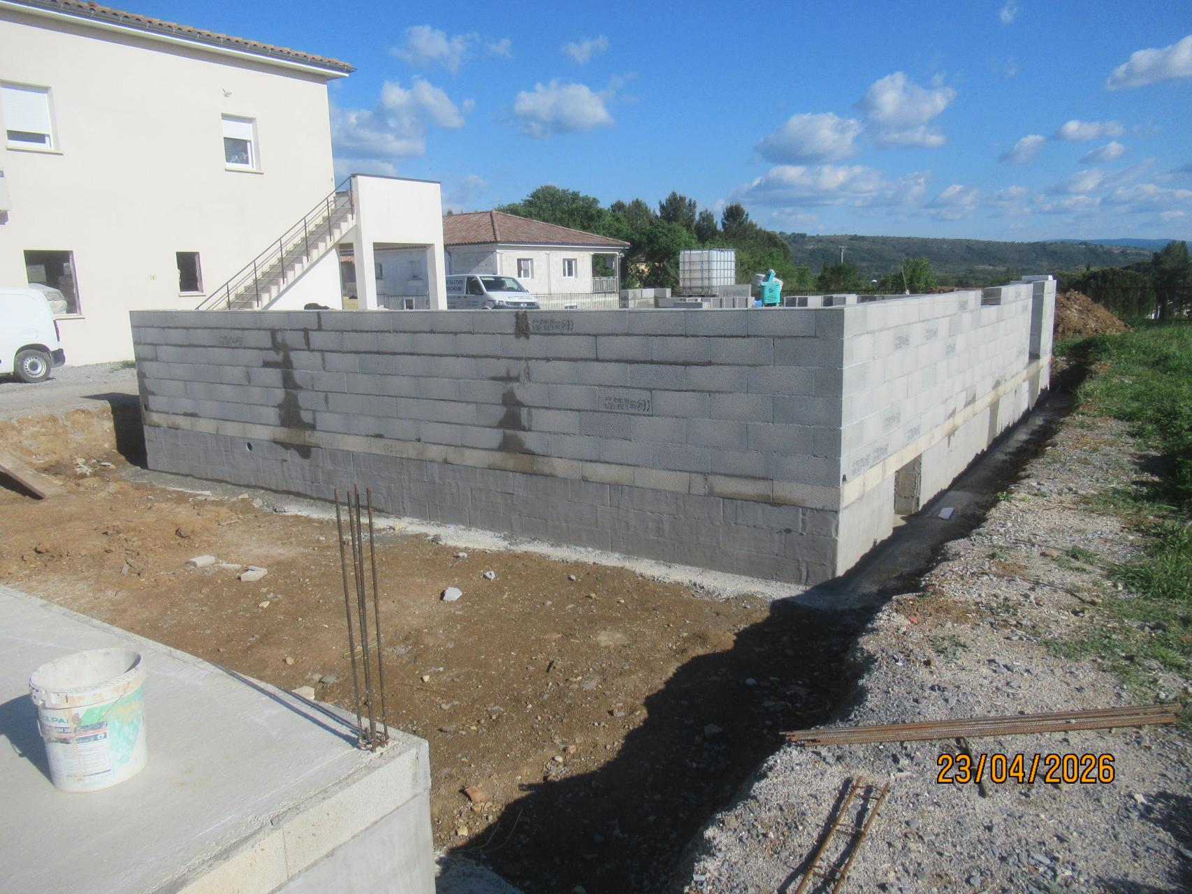 Elevation des murs