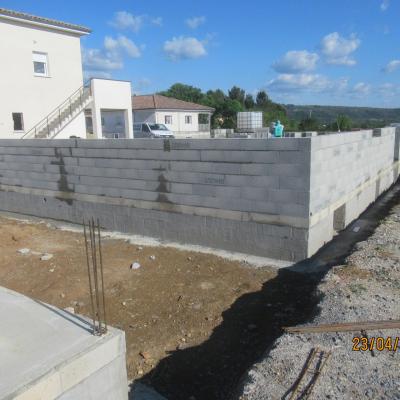 Elevation des murs
