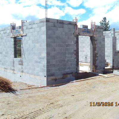 Elevation des murs