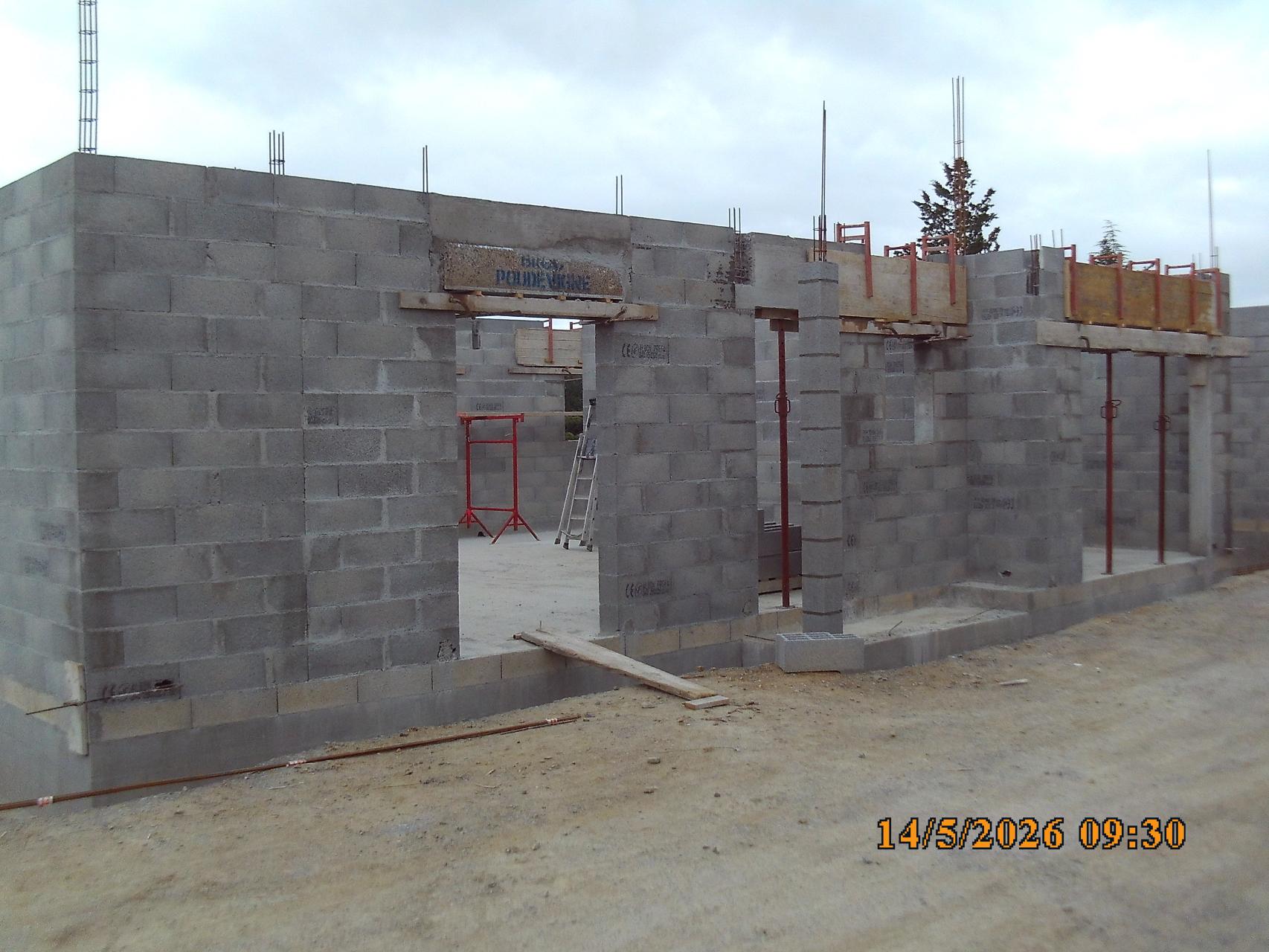 Coulage des linteaux et coffres de volets roulants