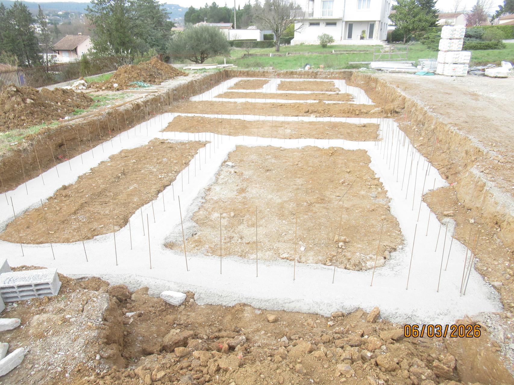 Coulage des fondations