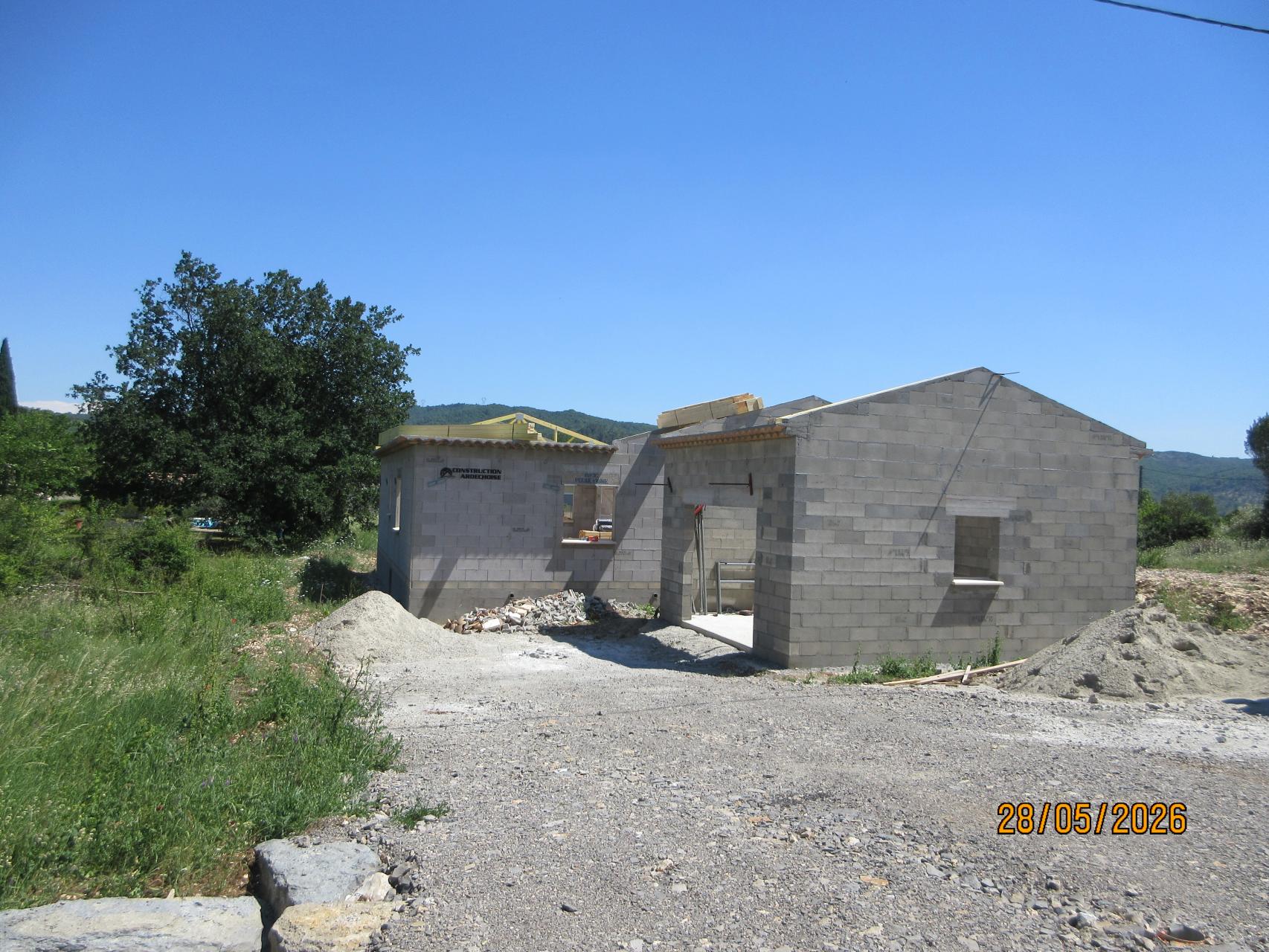 Livraison de la charpente