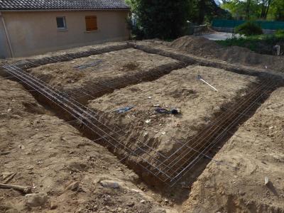 Ouverture des fouilles et ferraillage