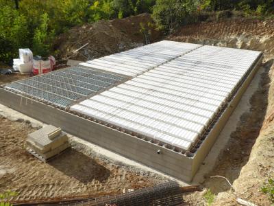 Pose des poutrelles et hourdis du plancher