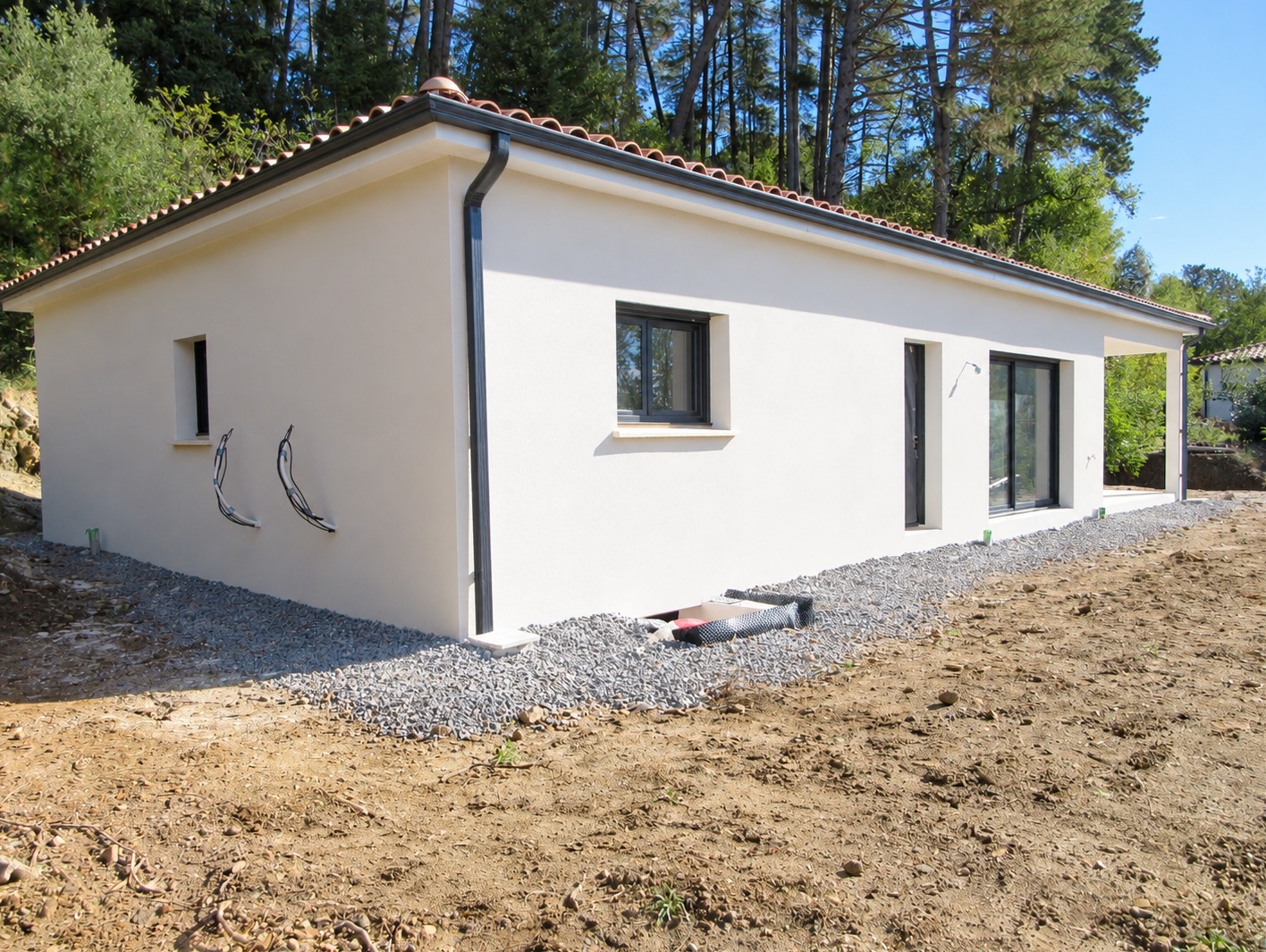 Réalisation de l'enduit de façade