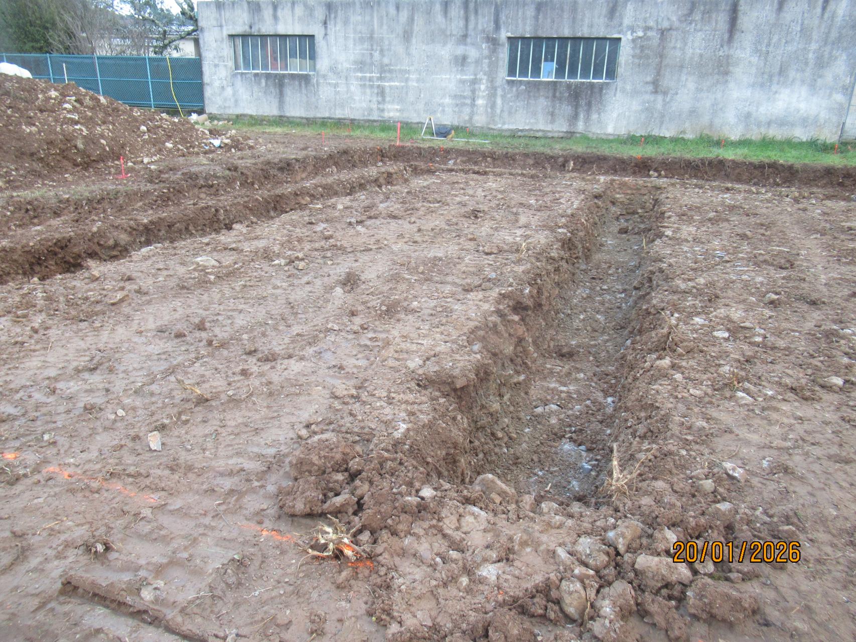 Ouverture des fouilles et ferraillage