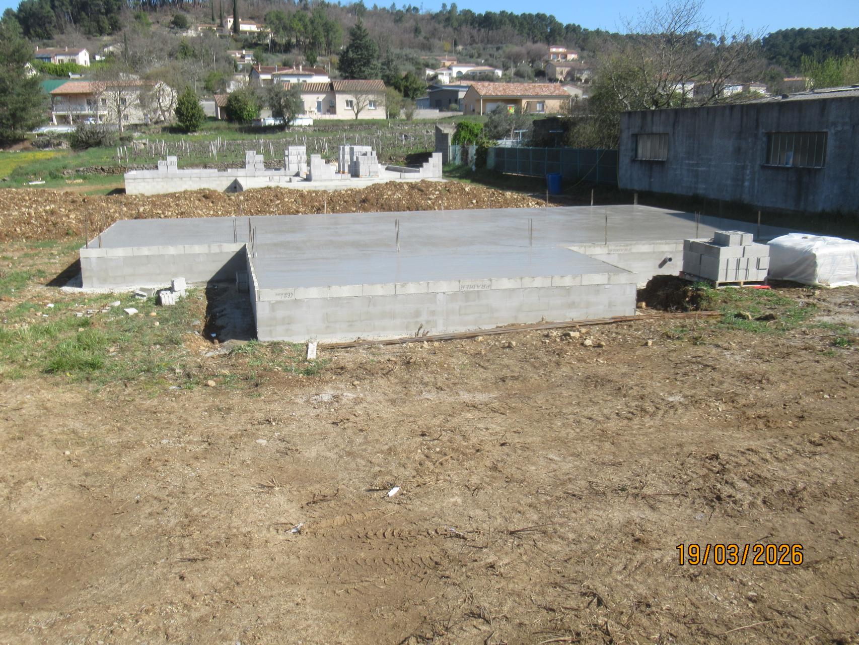 Coulage de la dalle du plancher