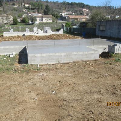 Coulage de la dalle du plancher