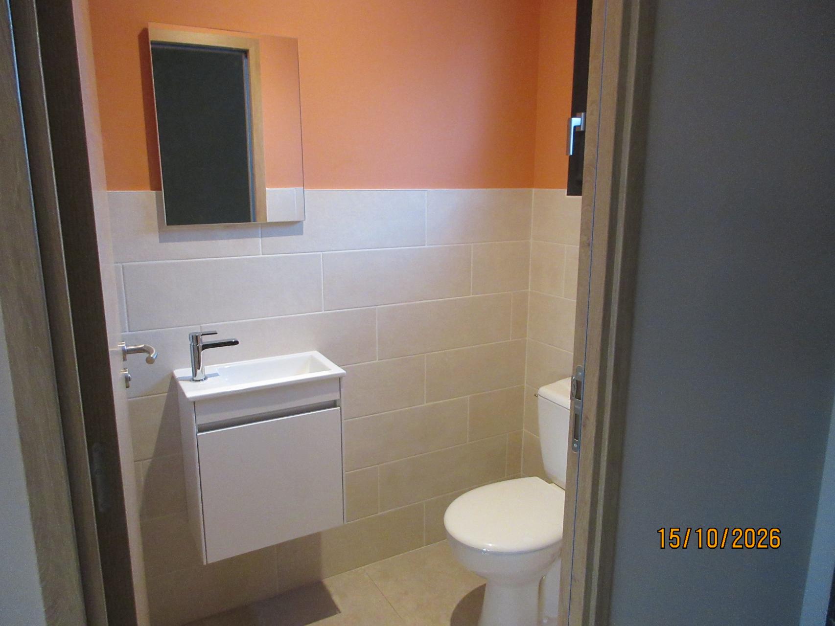 Pose des sanitaires