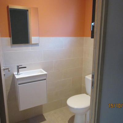 Pose des sanitaires
