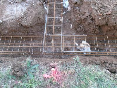 Ouverture des fouilles et ferraillage