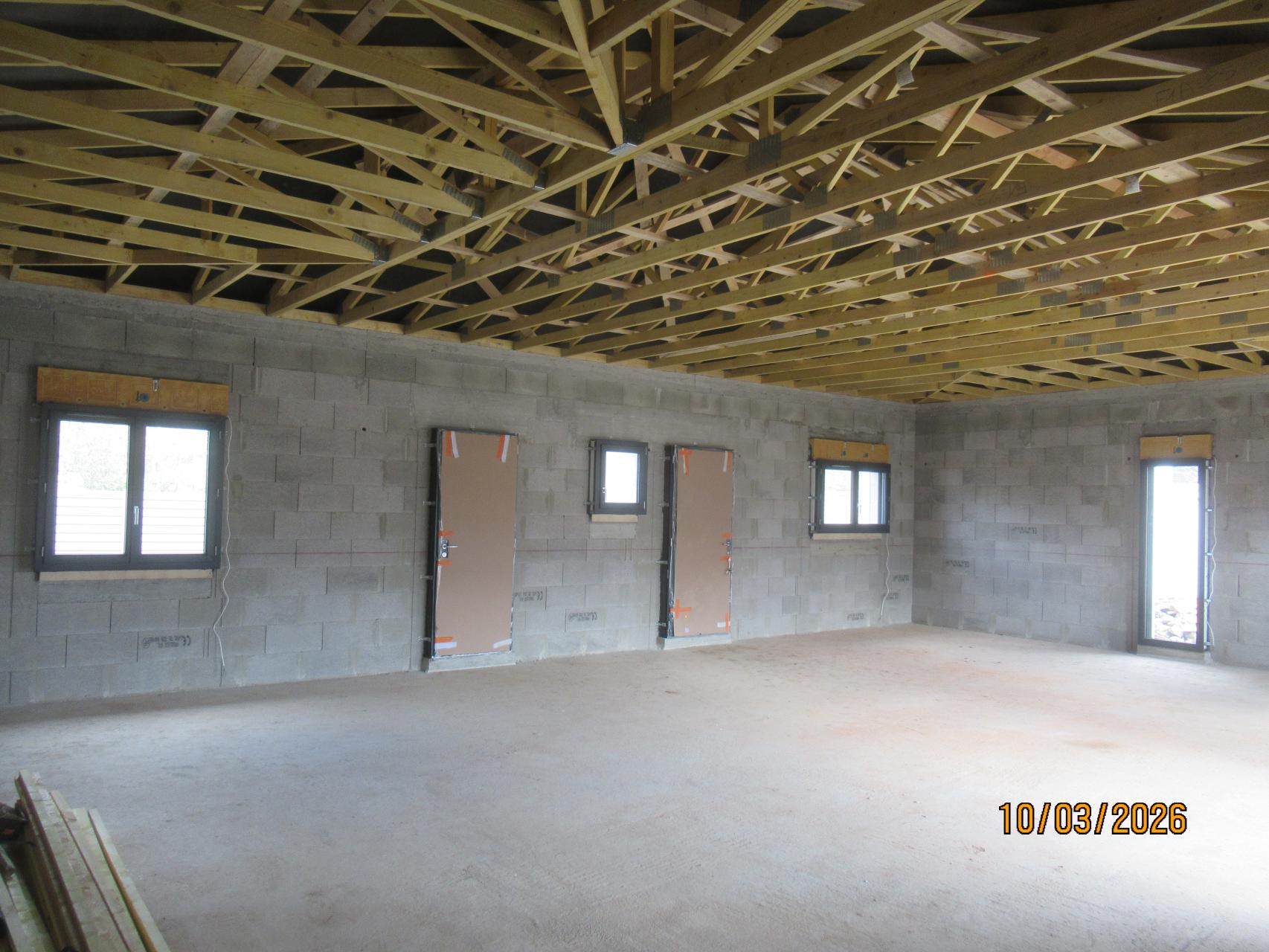 Pose des menuiseries extérieures